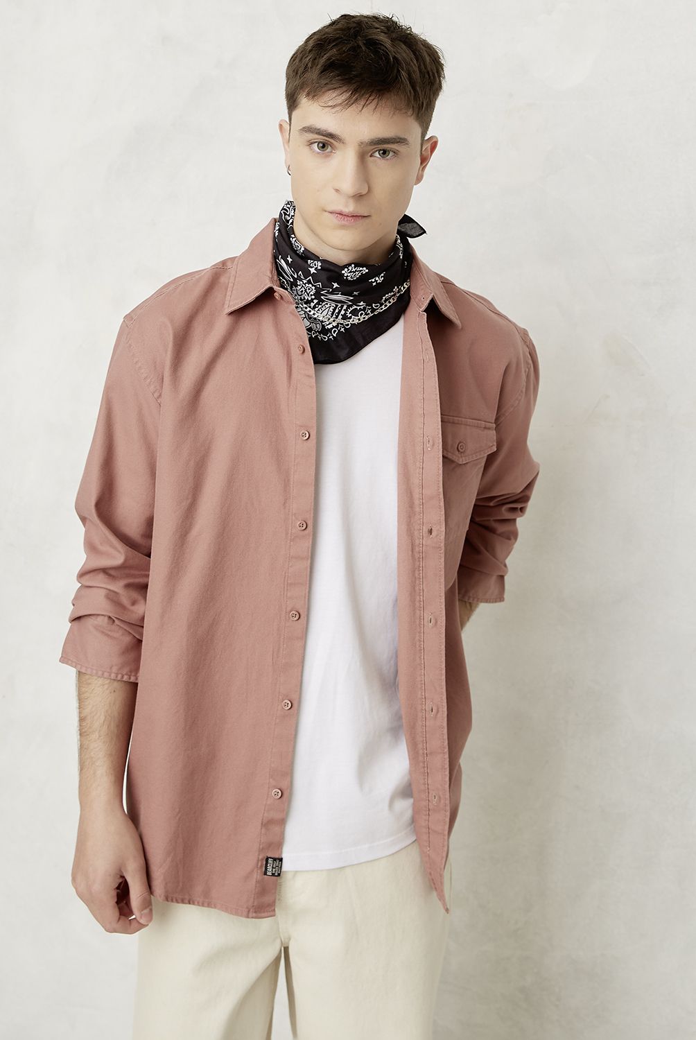 BEARCLIFF - Camisa Casual Manga Larga Hombre Bearcliff