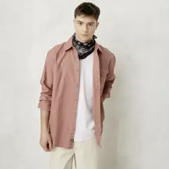 BEARCLIFF - Camisa Casual Manga Larga Hombre