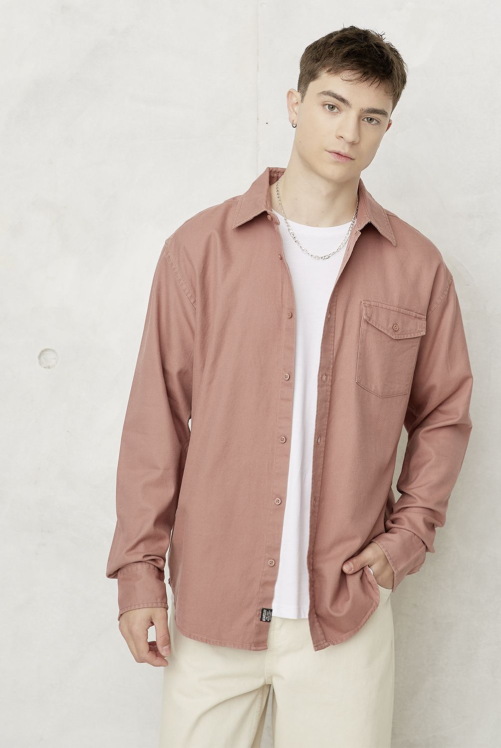 BEARCLIFF - Camisa Casual Manga Larga Hombre Bearcliff