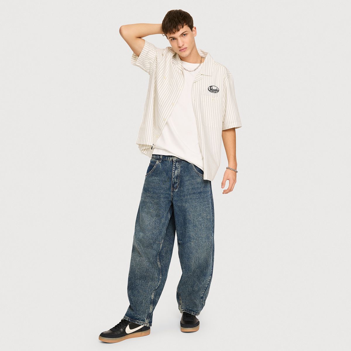 AMERICANINO - Camisa Casual Manga Corta Hombre Americanino