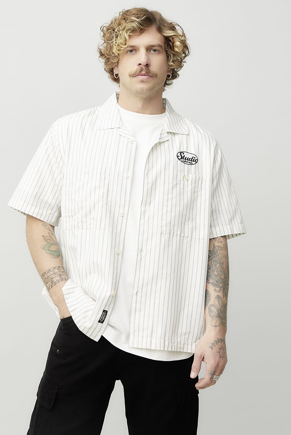 AMERICANINO - Camisa Casual Manga Corta Hombre Americanino