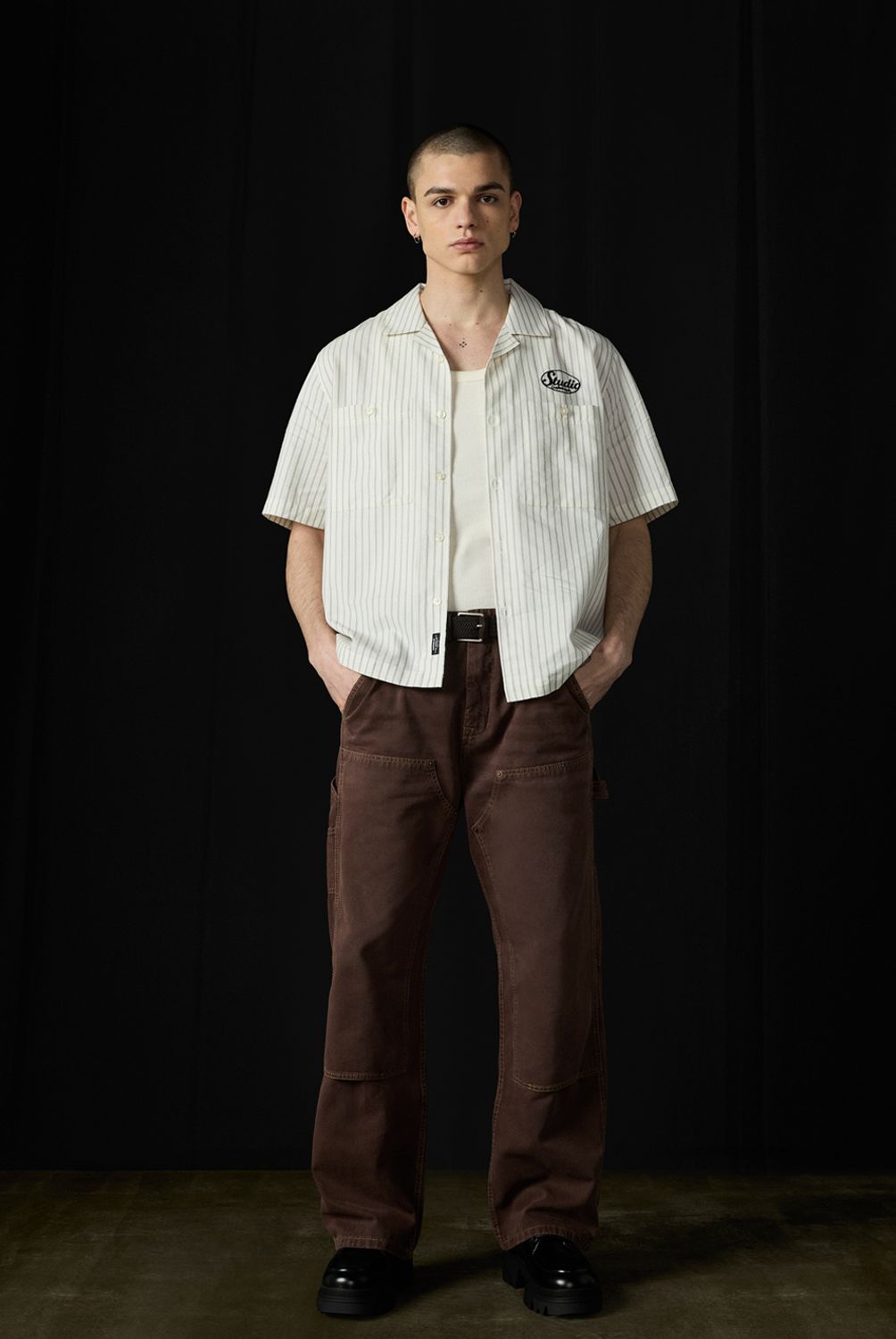 AMERICANINO - Camisa Casual Manga Corta Hombre Americanino