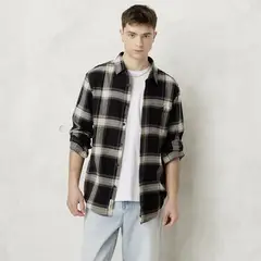 BEARCLIFF - Camisa Casual Manga Larga Hombre