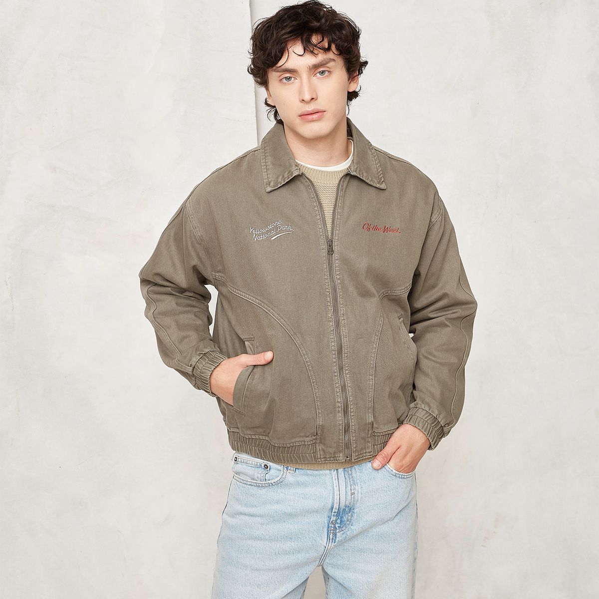 BEARCLIFF - Chaqueta De Jeans Hombre Bearcliff