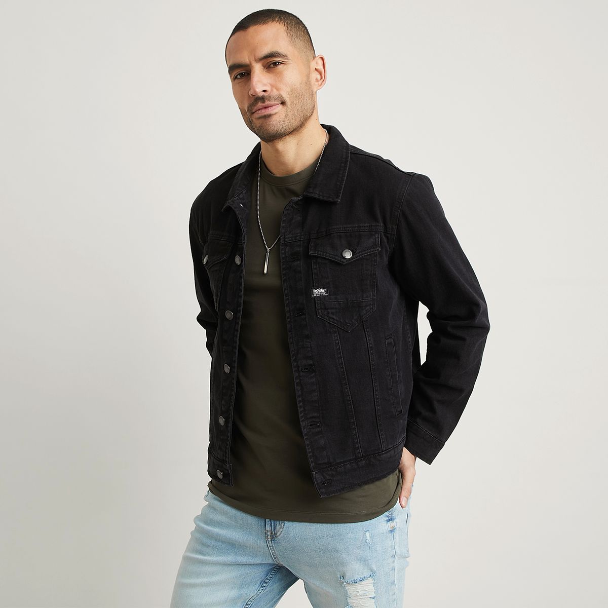 MOSSIMO - Chaqueta Denim Hombre Mossimo