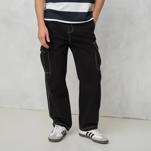 BEARCLIFF - Jeans Cargo Fit Hombre