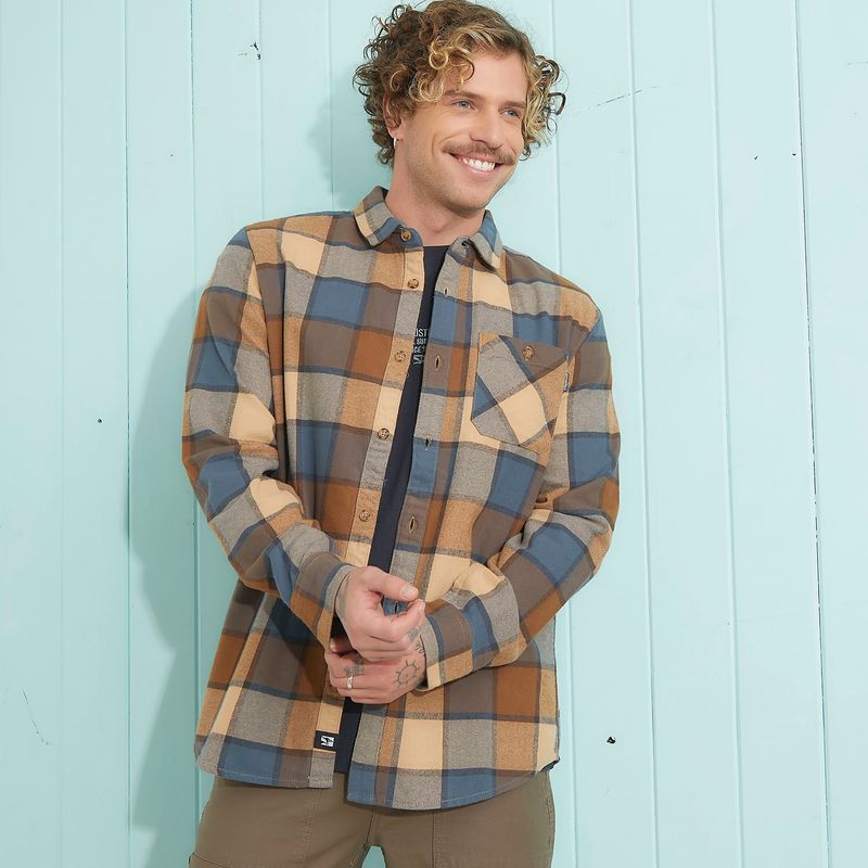 DOO AUSTRALIA - Camisa Casual Manga Larga Hombre Doo Australia
