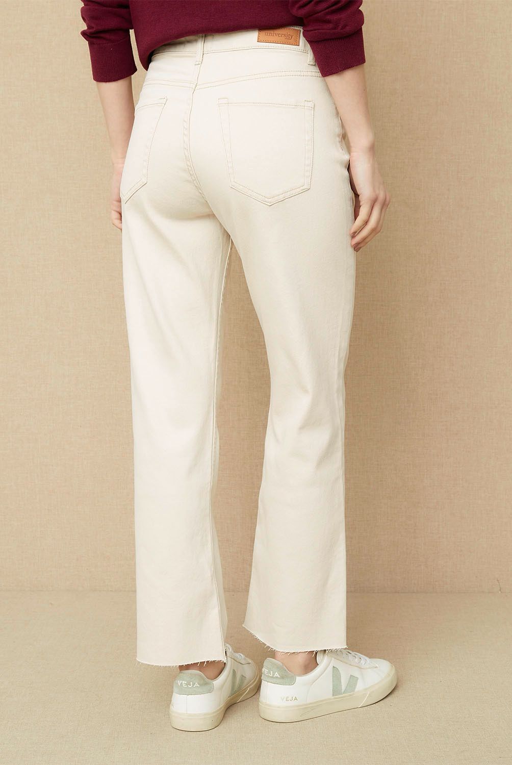 UNIVERSITY CLUB - Jeans Straight Tiro Alto Mujer University Club