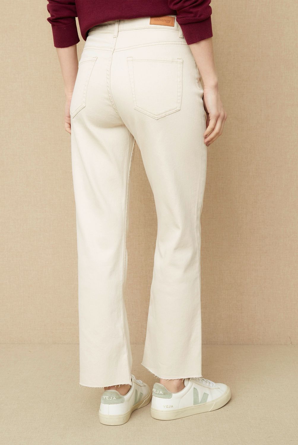 UNIVERSITY CLUB - Jeans Straight Tiro Alto Mujer University Club