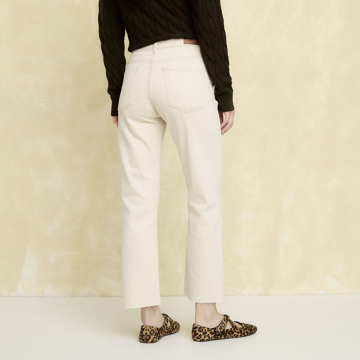 UNIVERSITY CLUB - Jeans Straight Tiro Alto Mujer University Club