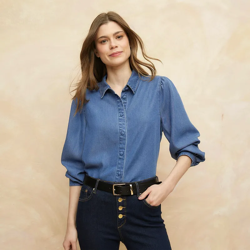 ELLE - Blusa Mujer Manga Larga Elle