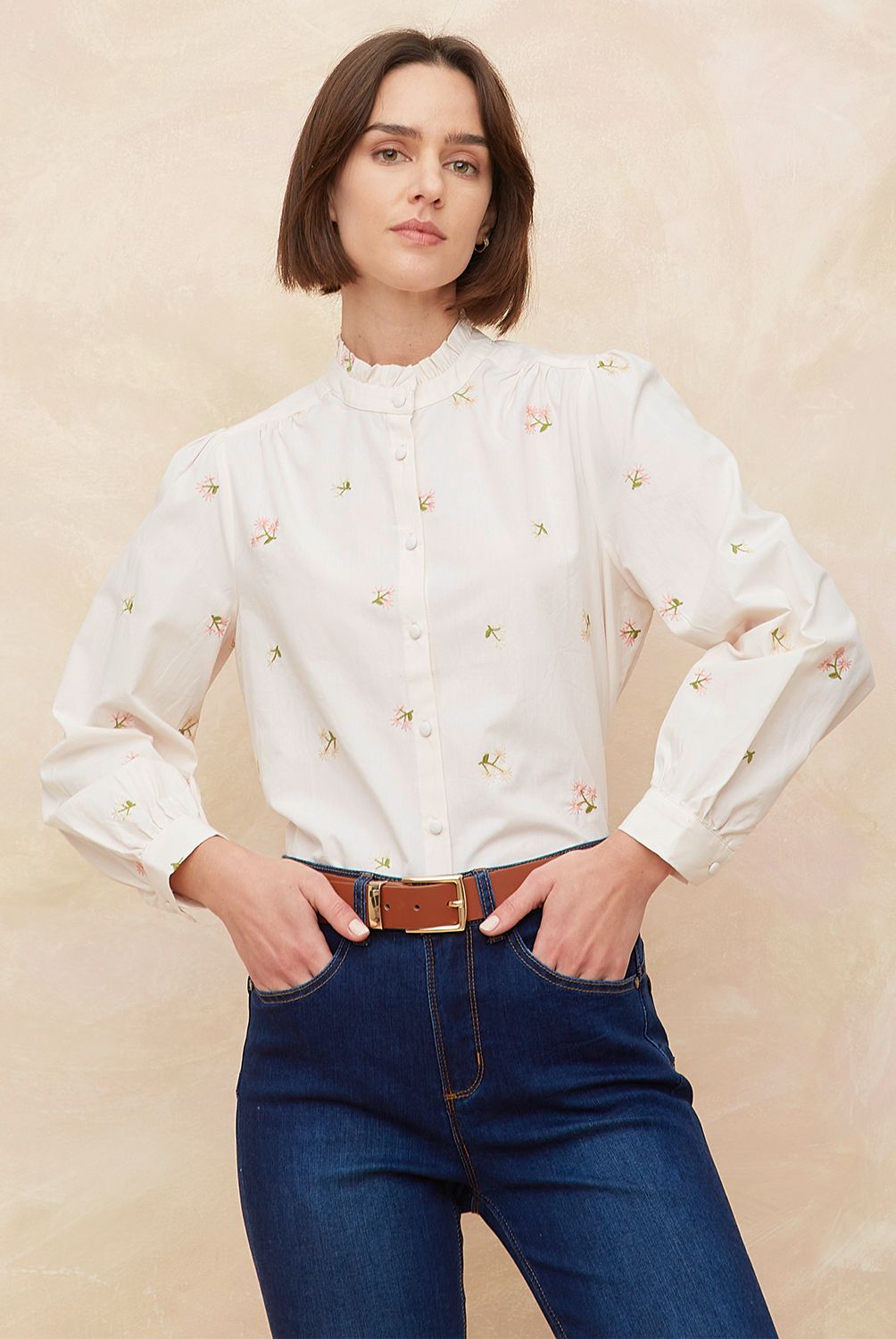 ELLE - Blusa Mujer Manga Larga 100% Algodón Elle
