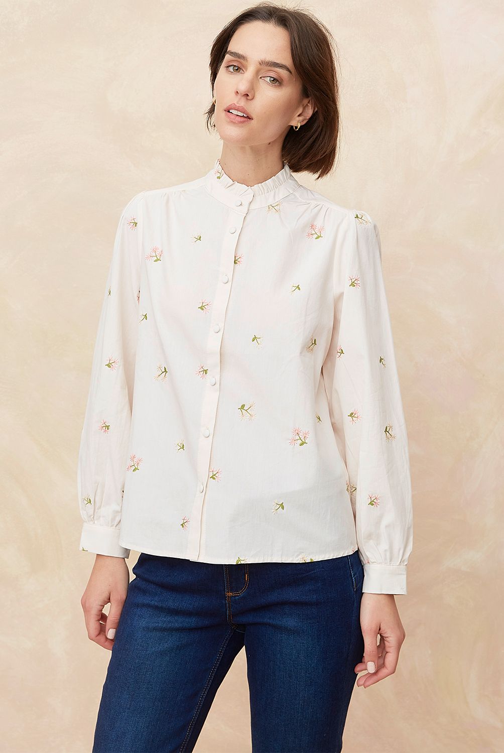 ELLE - Blusa Mujer Manga Larga 100% Algodón Elle