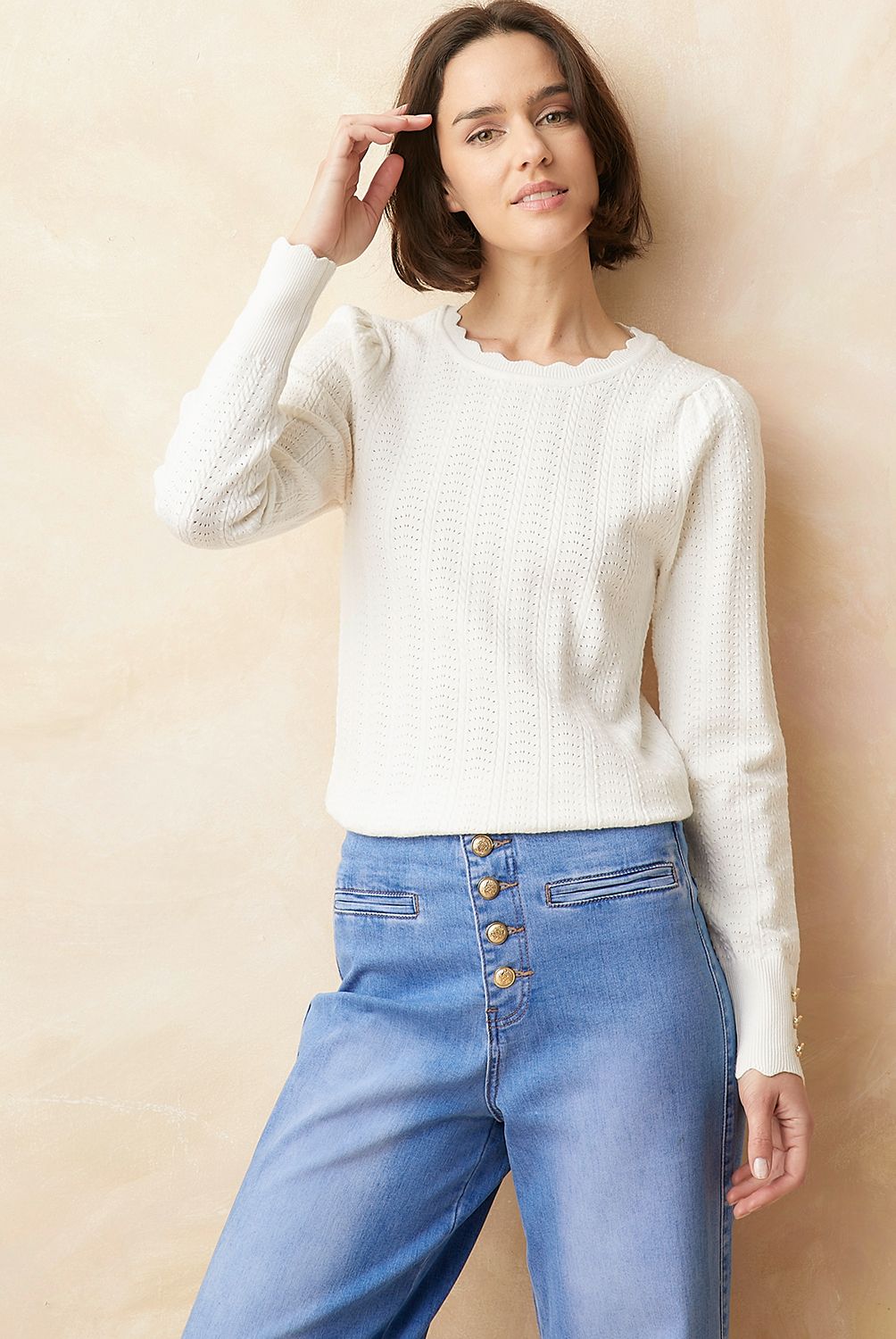 ELLE - Polera Manga Larga Mujer Elle