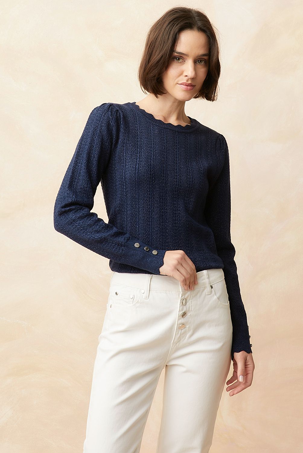 ELLE - Polera Manga Larga Mujer Elle
