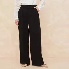 ELLE - Pantalón Palazzo Tiro Alto Mujer