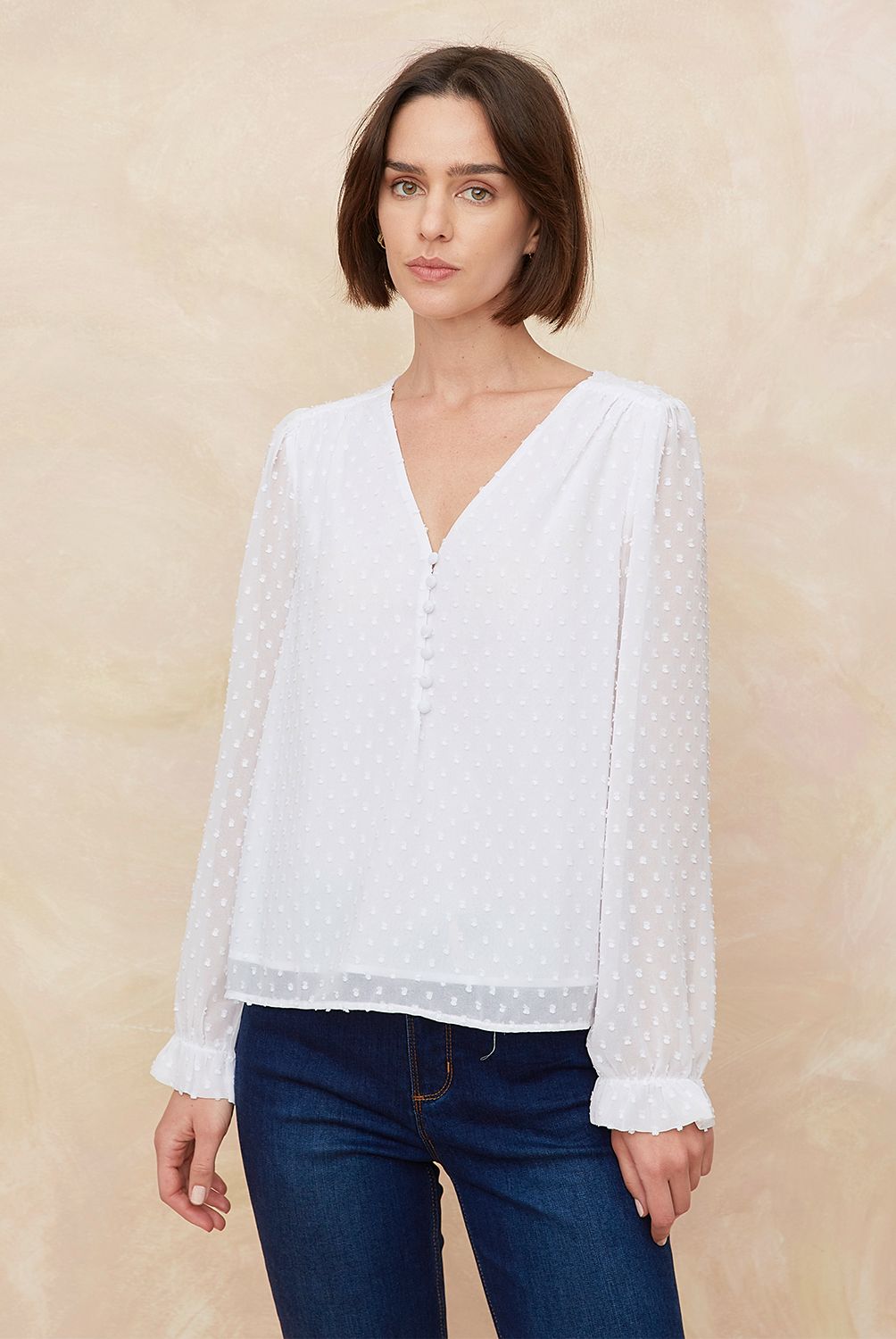 ELLE - Blusa Manga Larga Mujer Elle