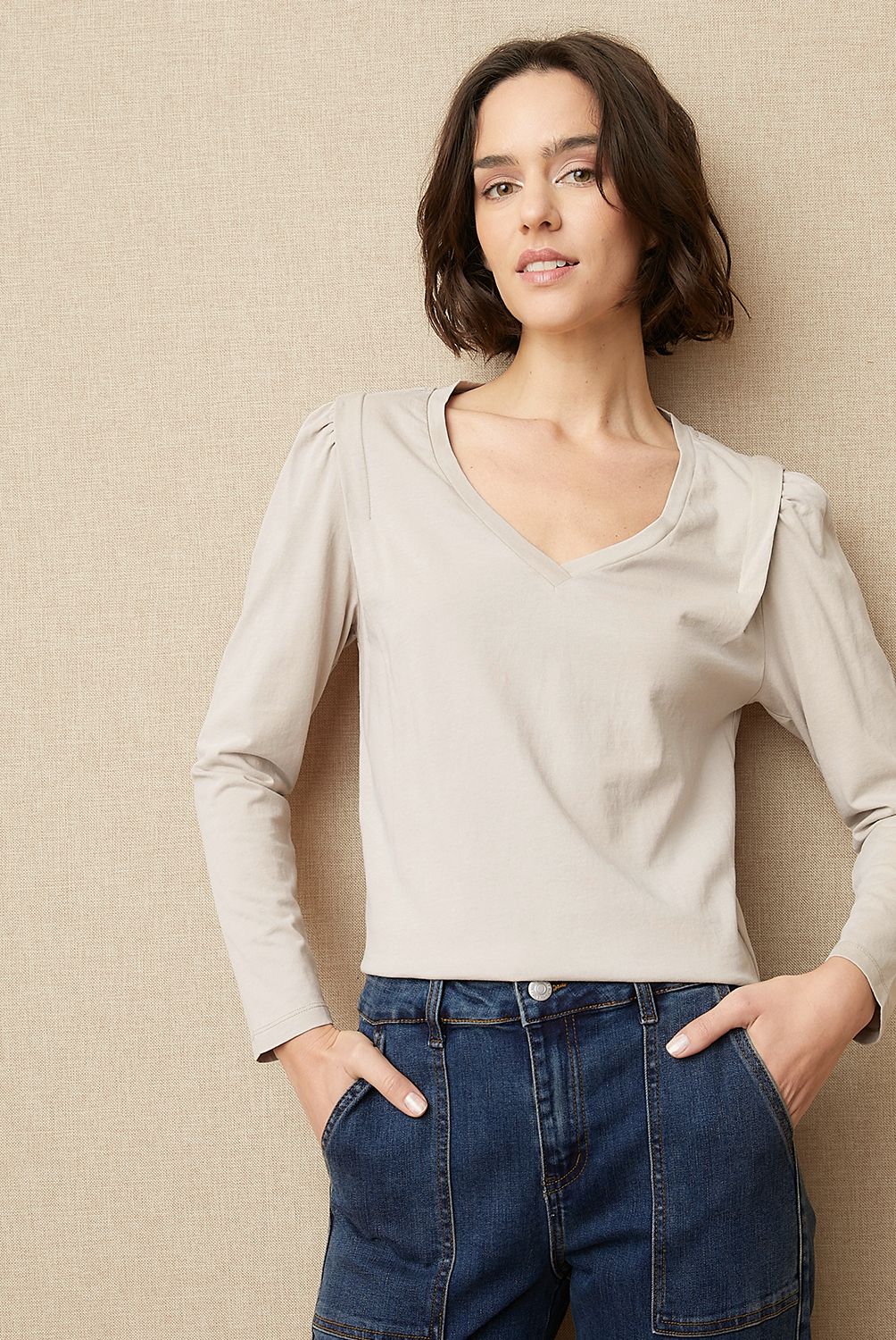UNIVERSITY CLUB - Polera Manga Larga Algodón Mujer University Club