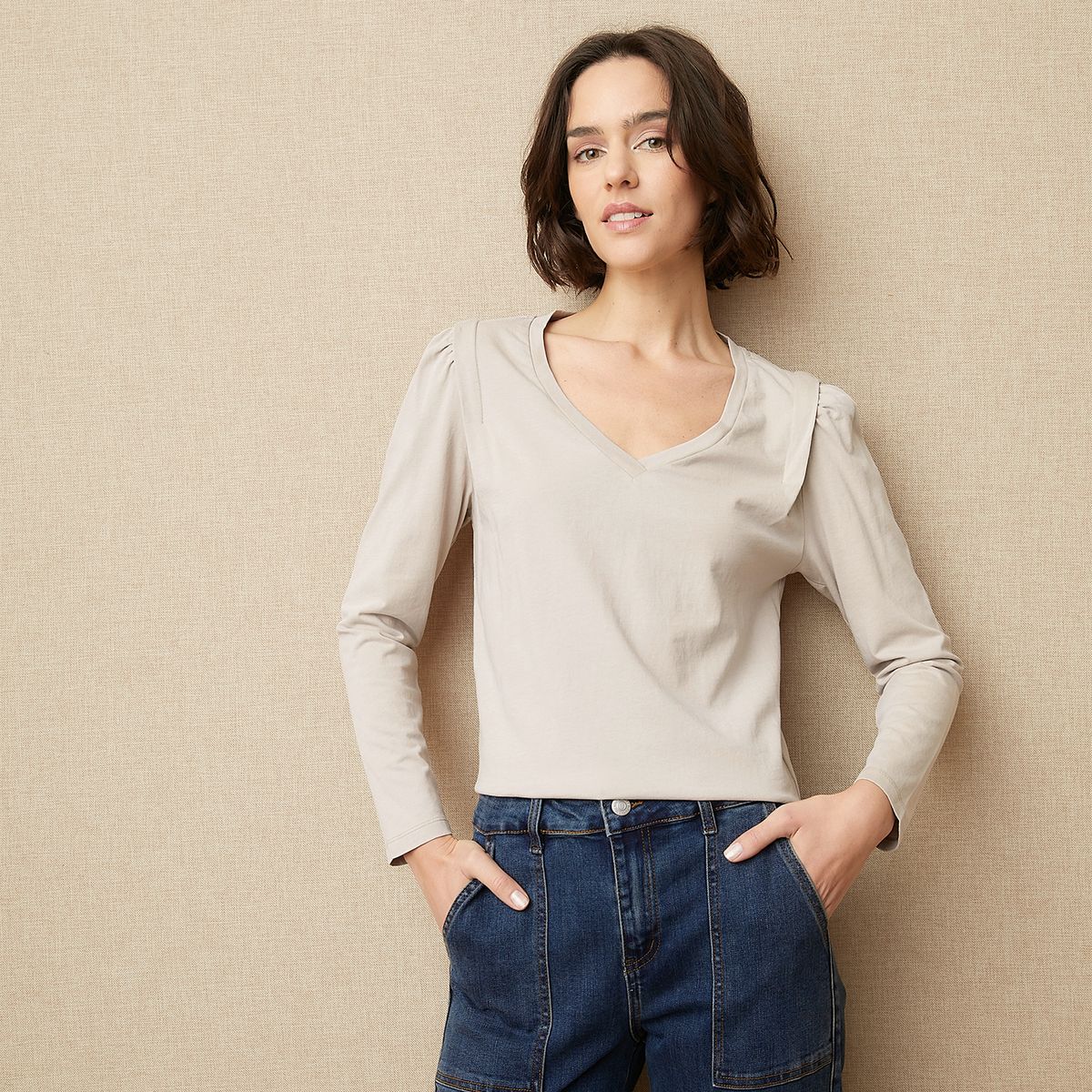 UNIVERSITY CLUB - Polera Manga Larga Algodón Mujer University Club