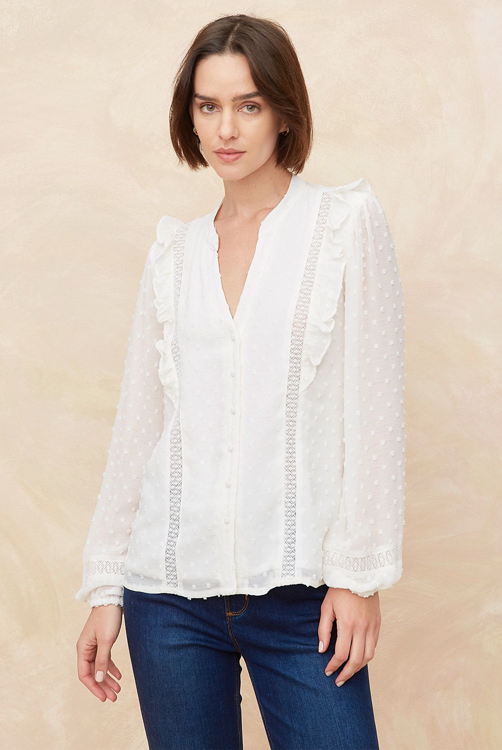 ELLE - Blusa Mujer Manga Larga Elle