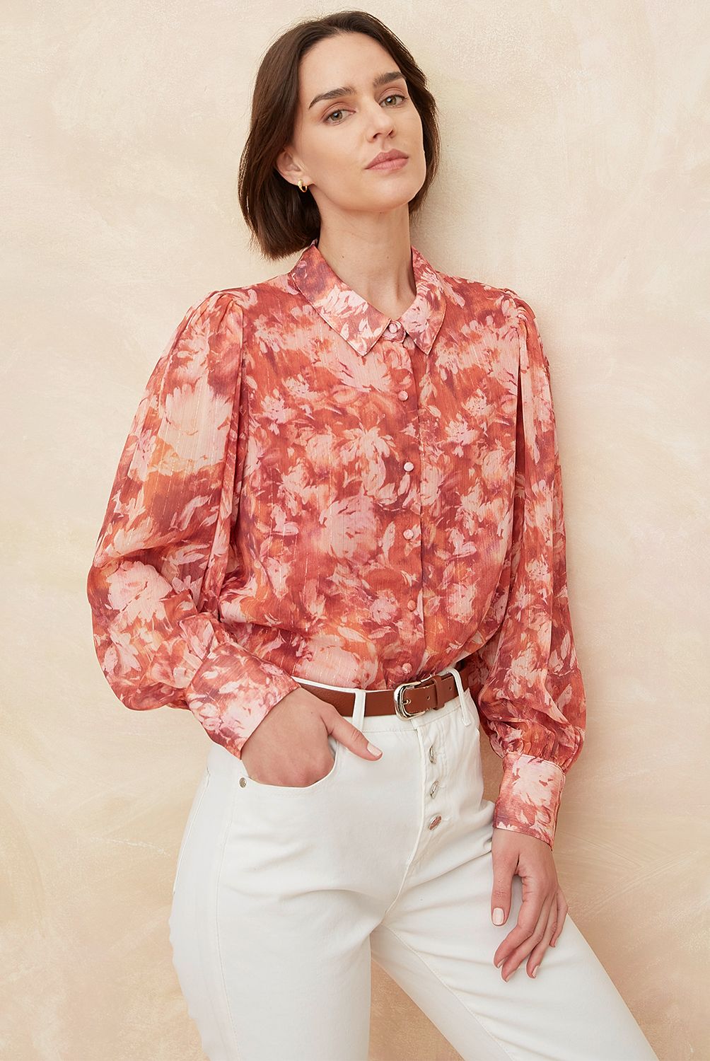 ELLE - Blusa Manga Larga Mujer Elle