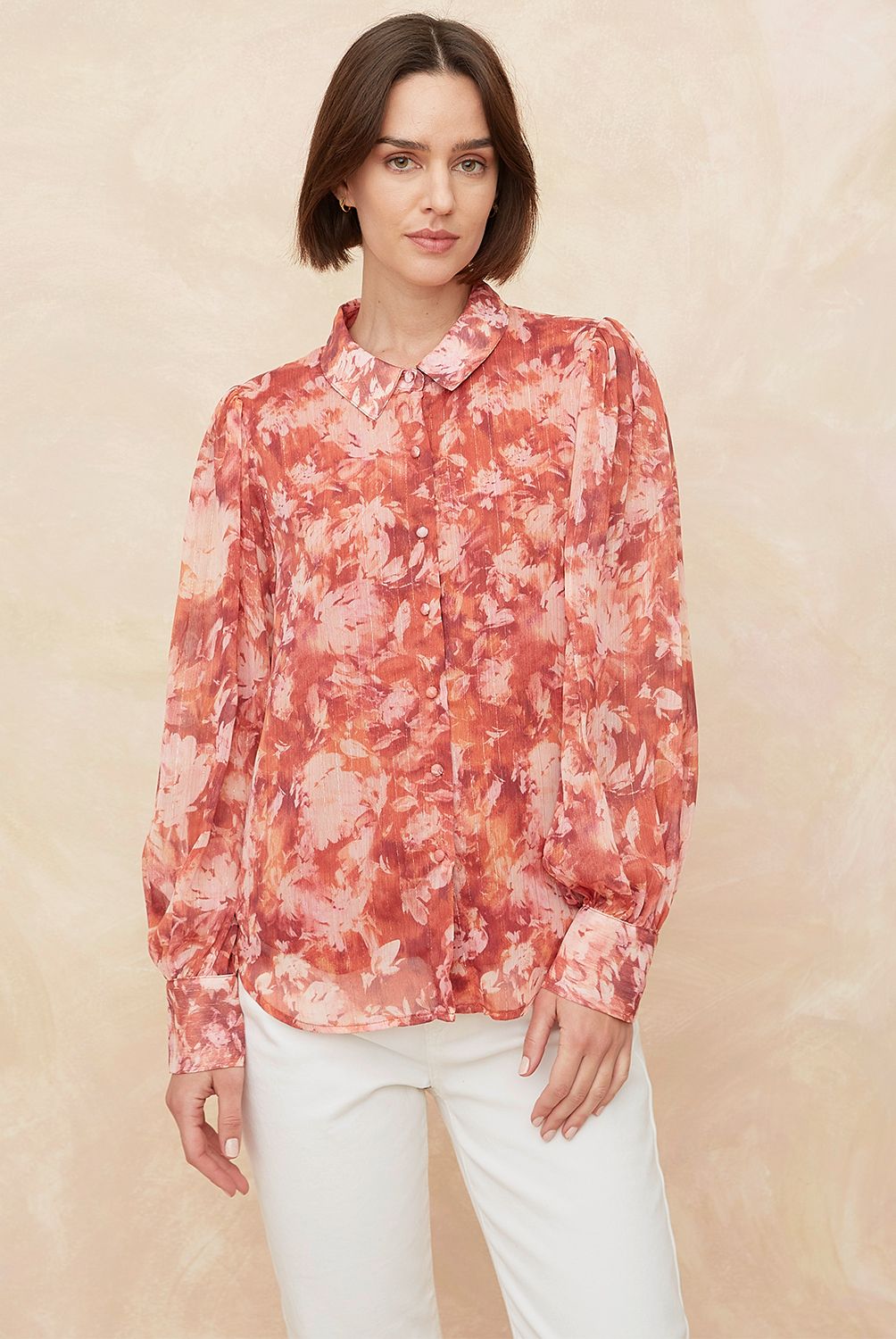 ELLE - Blusa Manga Larga Mujer Elle