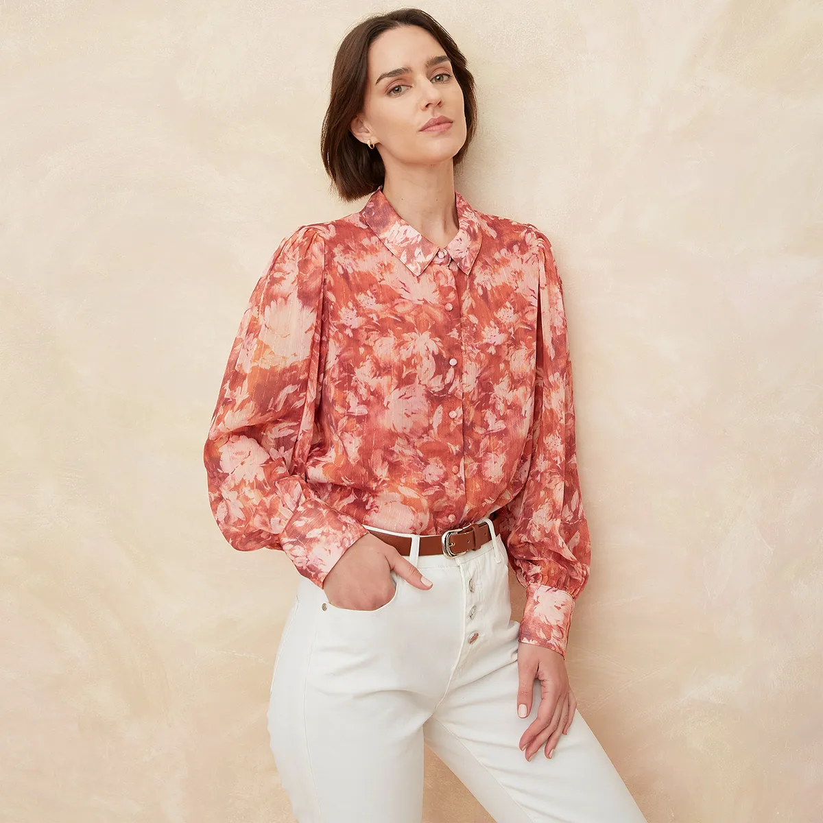 ELLE - Blusa Manga Larga Mujer Elle