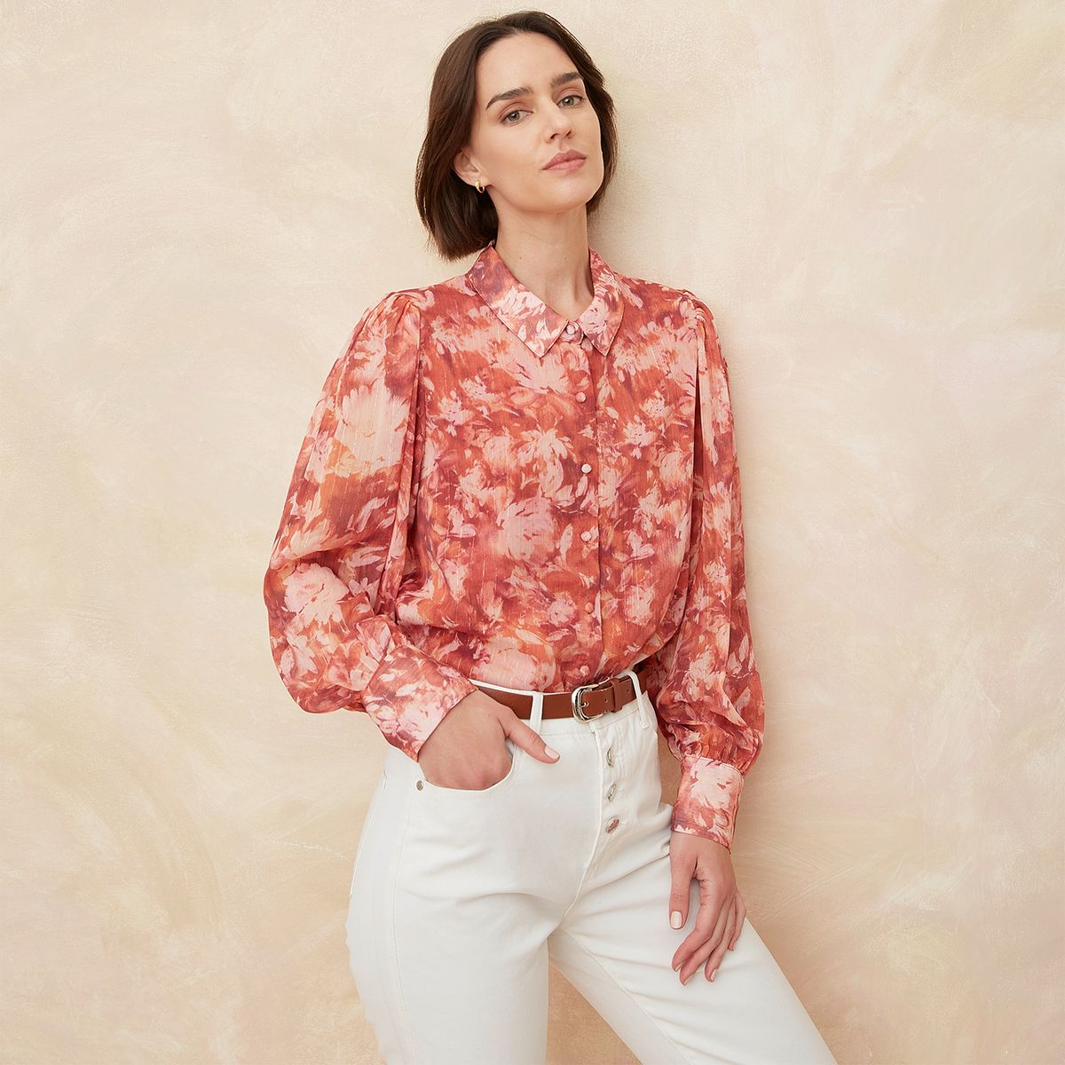 ELLE - Blusa Manga Larga Mujer Elle