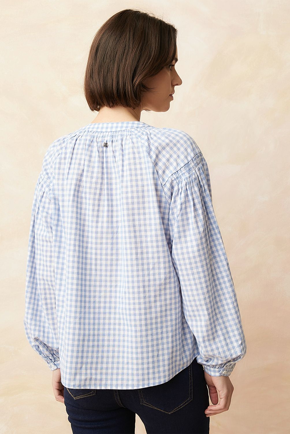 ELLE - Blusa Manga Larga Algodón Mujer Elle