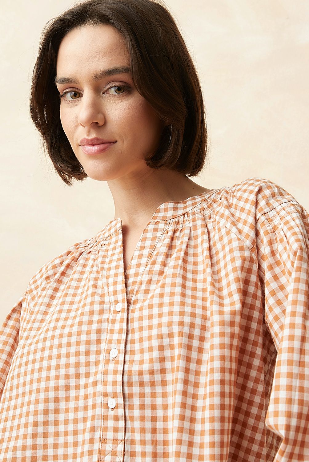 ELLE - Blusa Manga Larga Algodón Mujer Elle