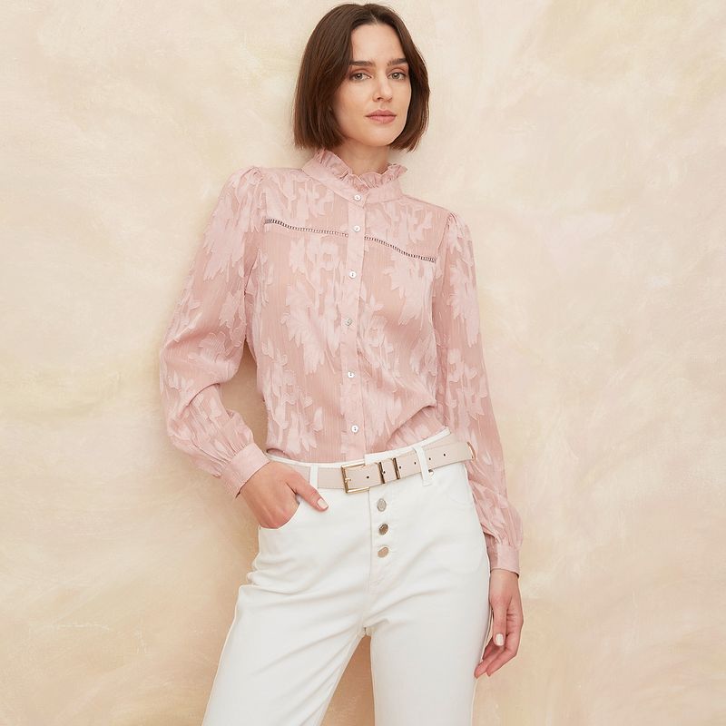 ELLE - Blusa Manga Larga Mujer Elle