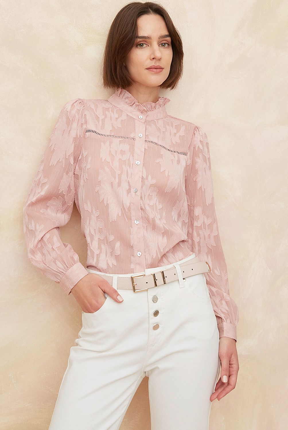 ELLE - Blusa Manga Larga Mujer Elle