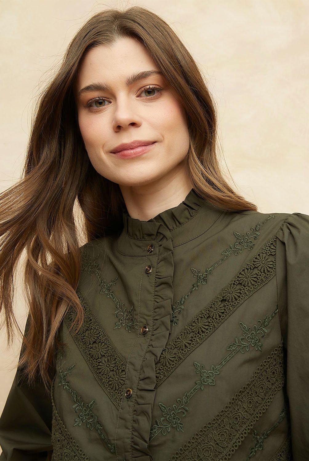 ELLE - Blusa Mujer Manga Larga 100% Algodón Elle
