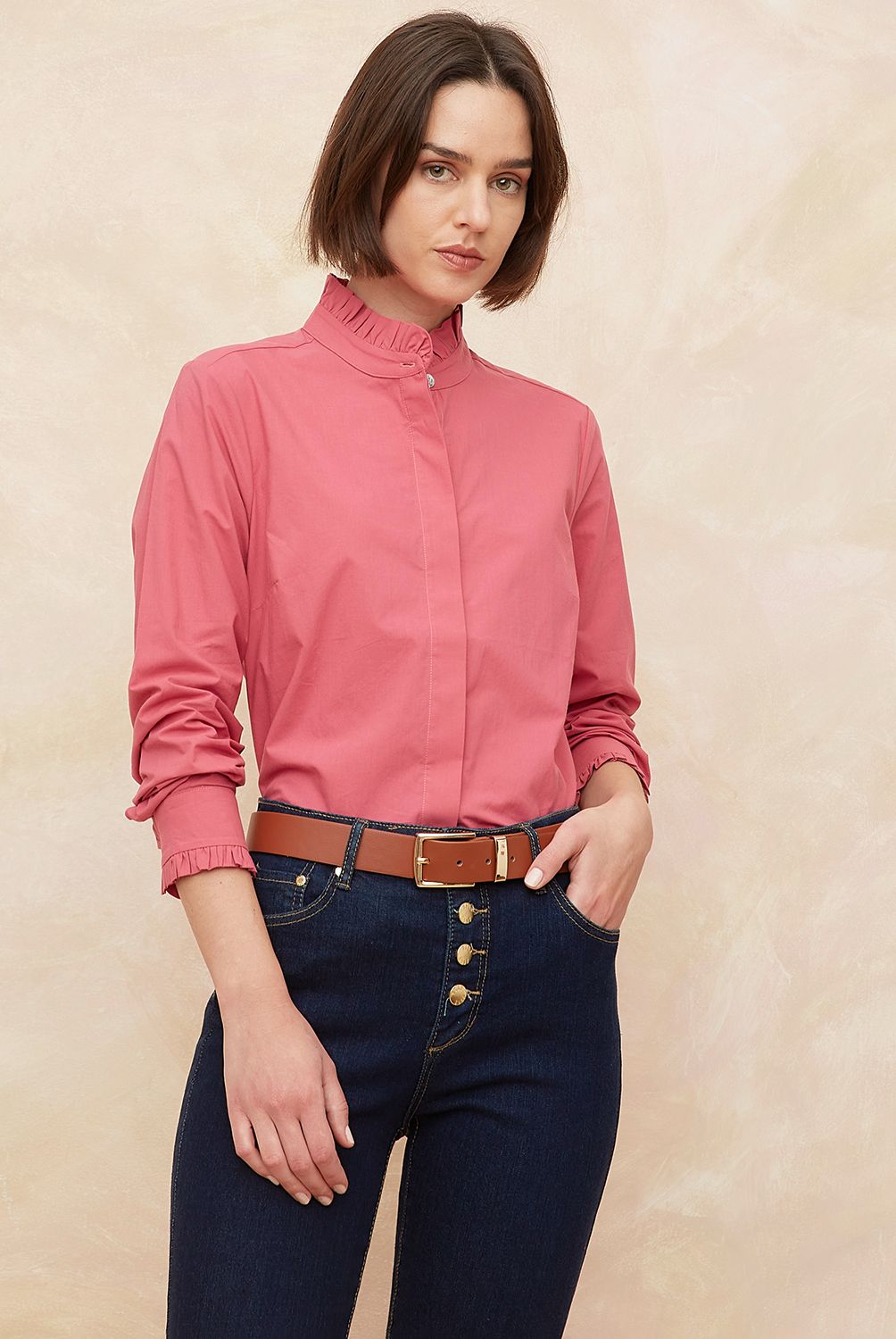 ELLE - Blusa Mujer Manga Larga 100% Algodón Elle