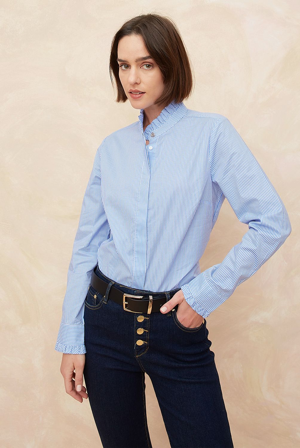 ELLE - Blusa Mujer Manga Larga 100% Algodón Elle
