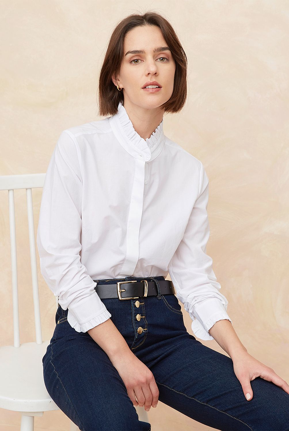 ELLE - Blusa Mujer Manga Larga 100% Algodón Elle