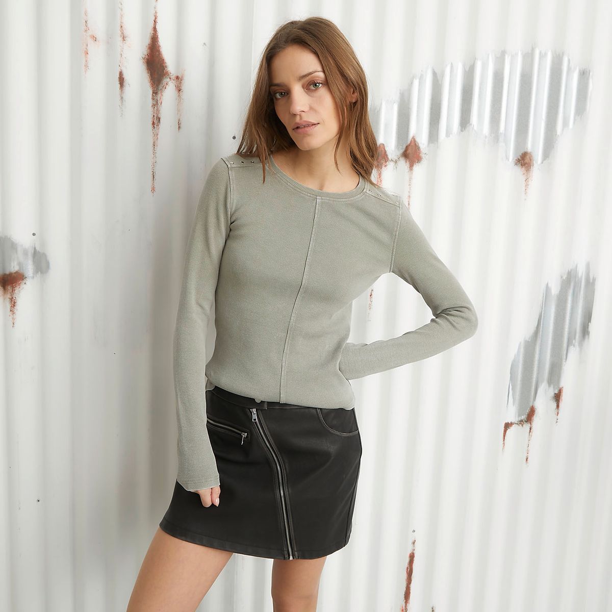 AMERICANINO - Polera Manga Larga Algodón Mujer Americanino