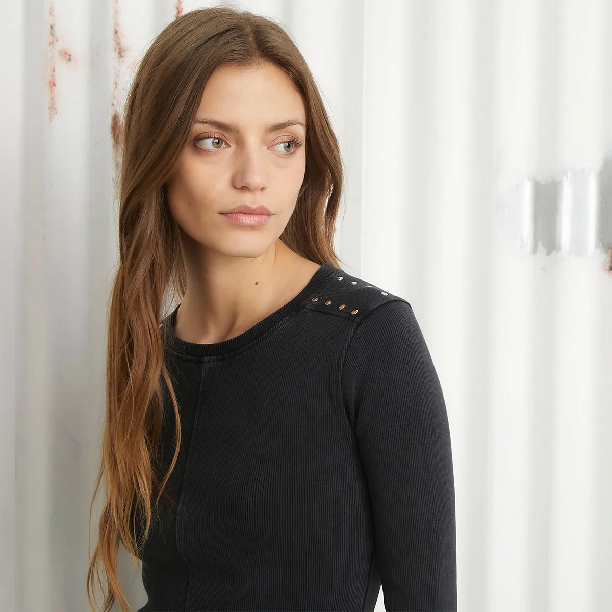 AMERICANINO - Polera Manga Larga Algodón Mujer Americanino