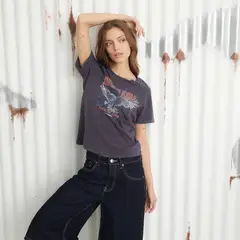 AMERICANINO - Polera Manga Corta Algodón Mujer
