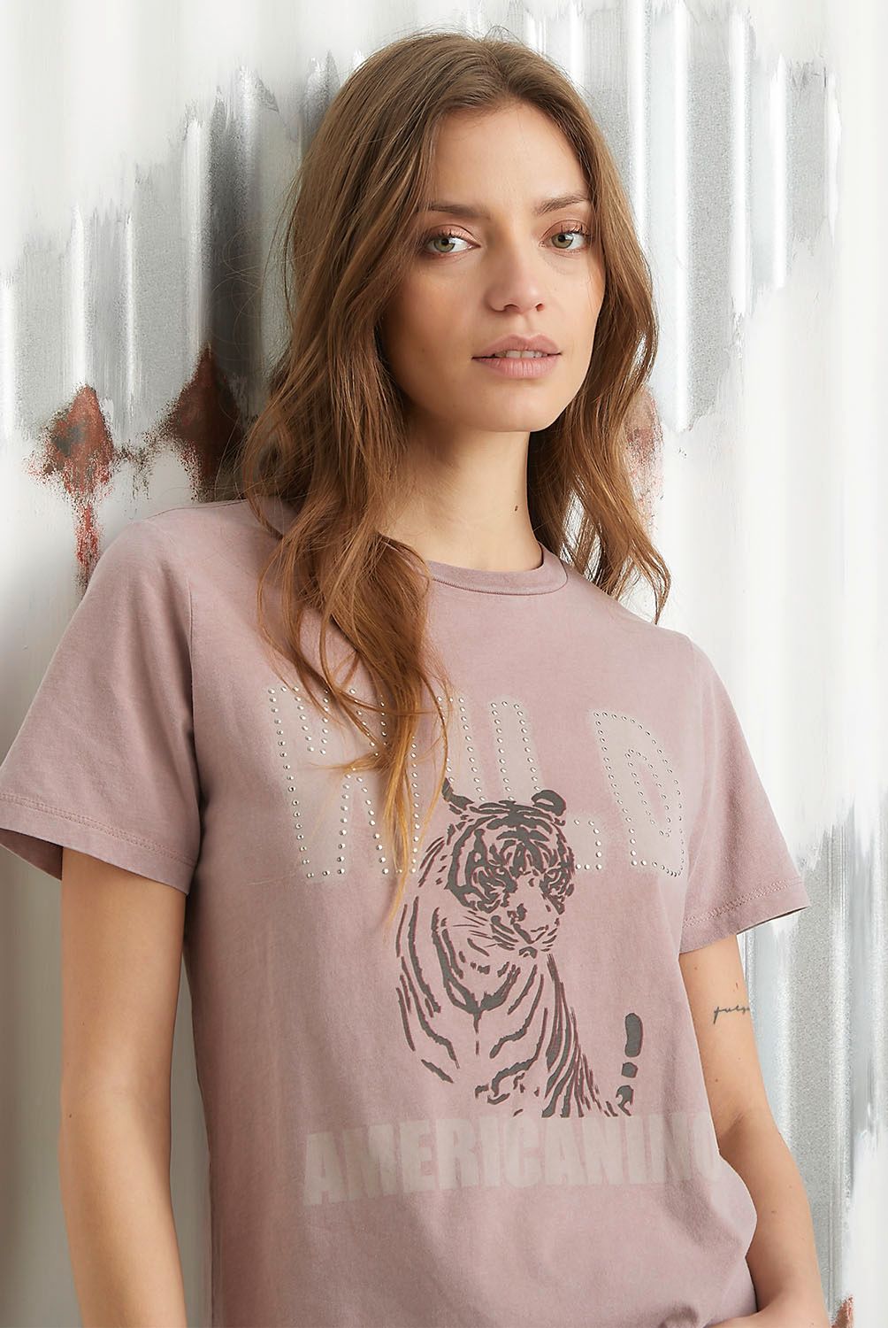 AMERICANINO - Polera Manga Corta Algodón Mujer Americanino