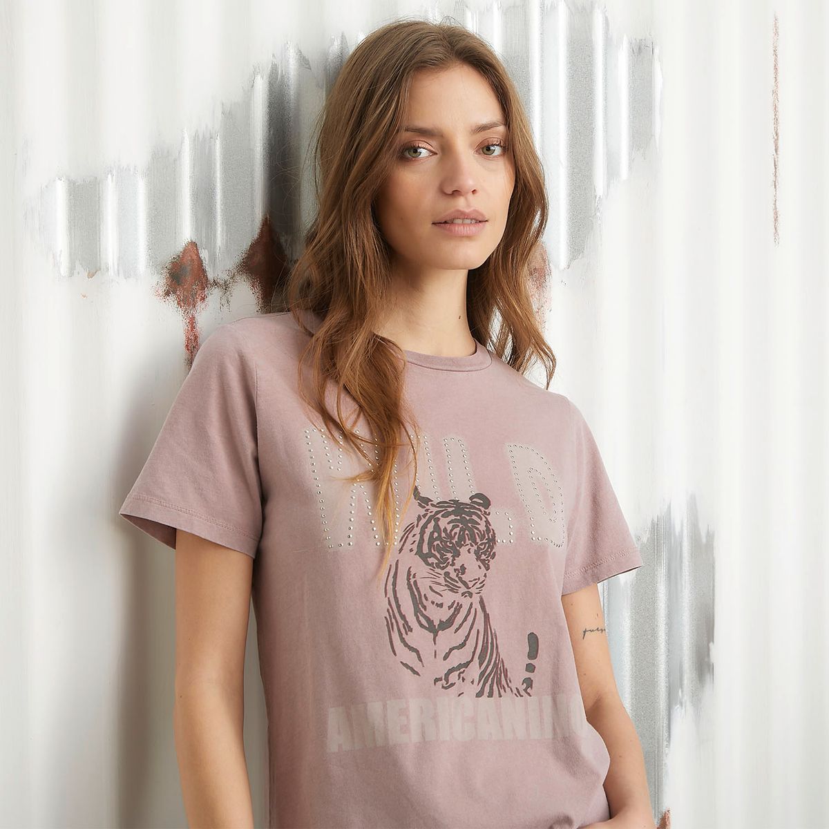 AMERICANINO - Polera Manga Corta Algodón Mujer Americanino