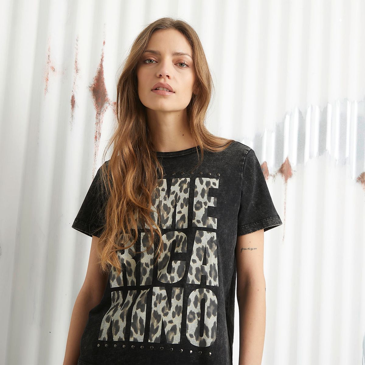 AMERICANINO - Polera Manga Corta Algodón Mujer Americanino