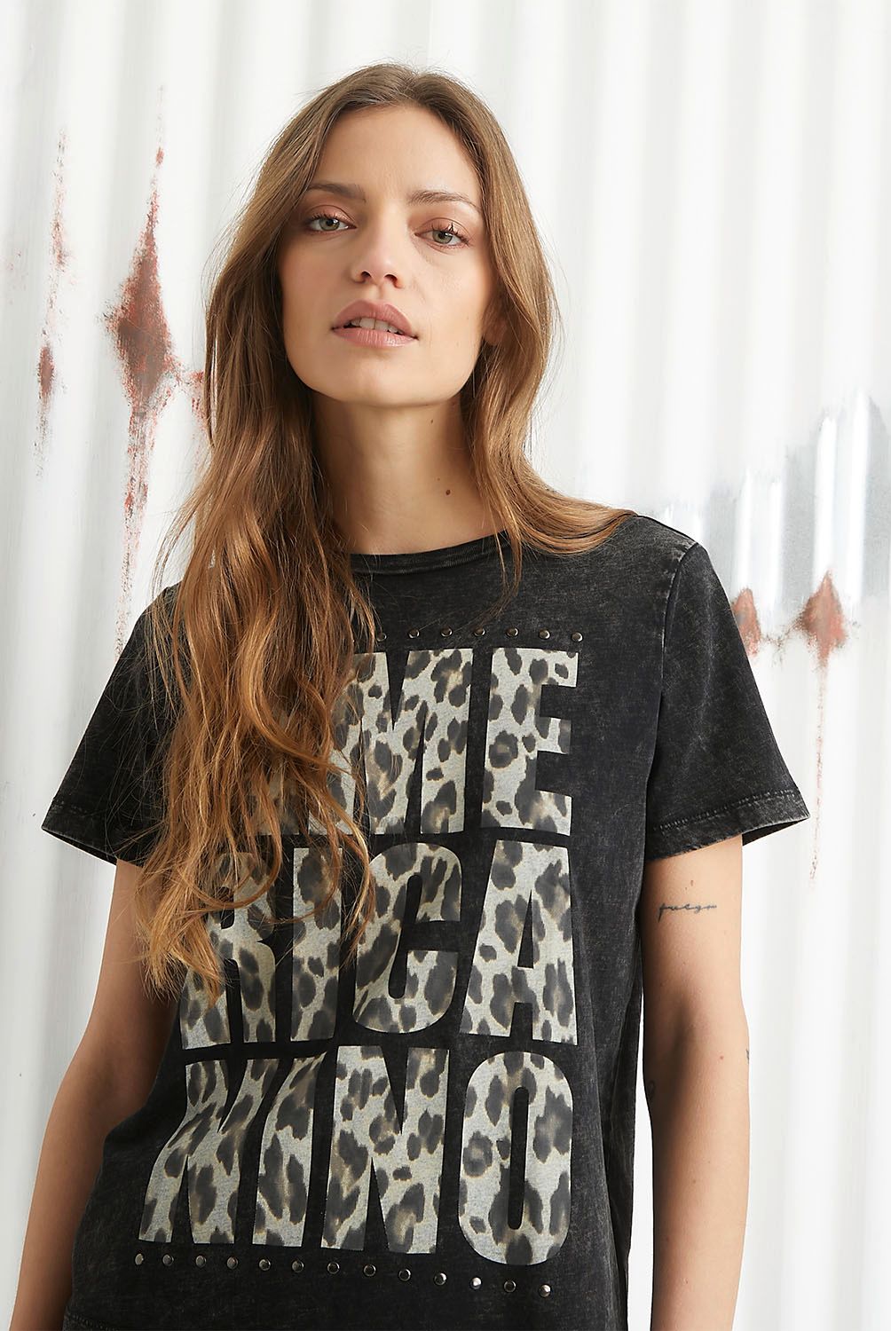 AMERICANINO - Polera Manga Corta Algodón Mujer Americanino