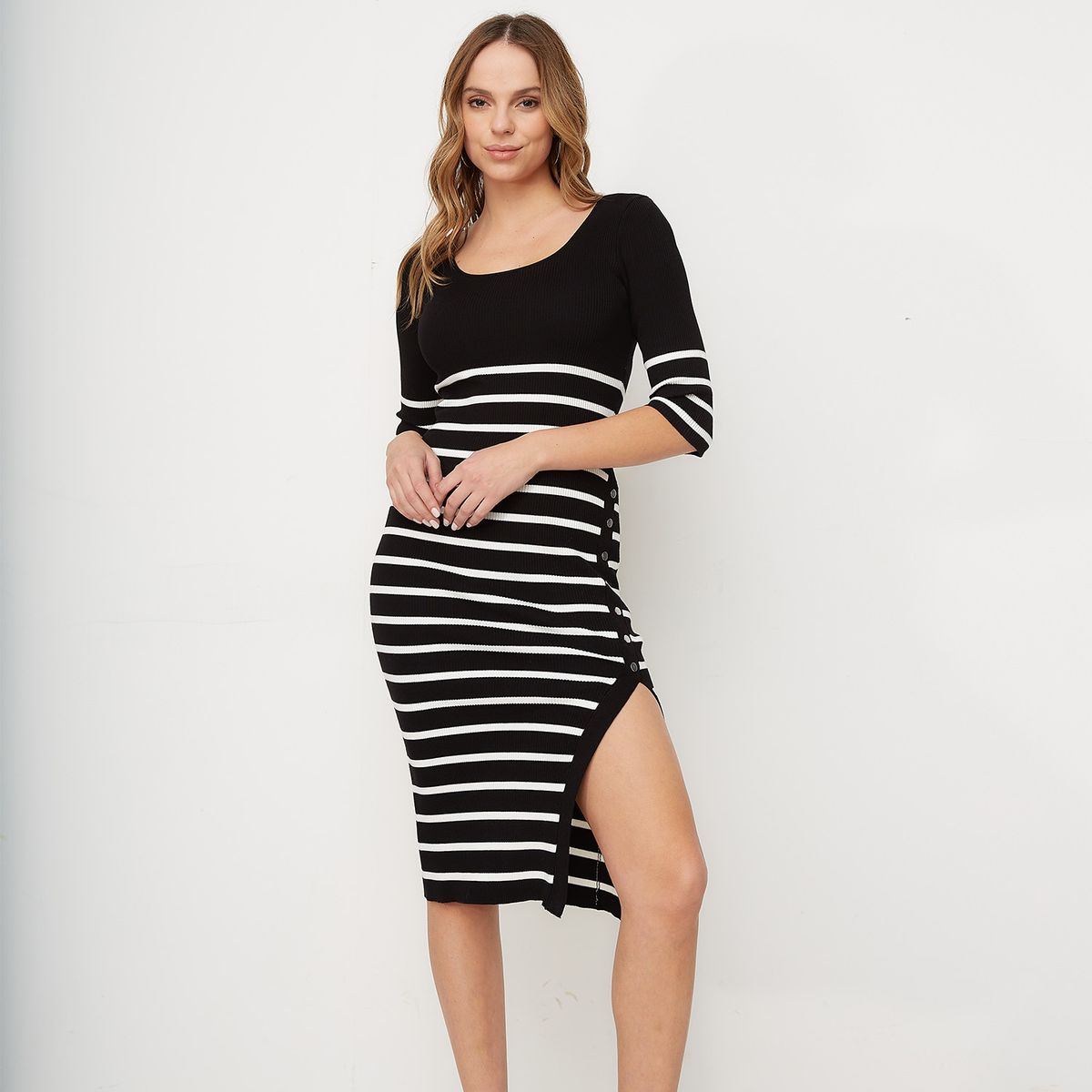 MOSSIMO - Vestido Manga Larga Mujer Mossimo