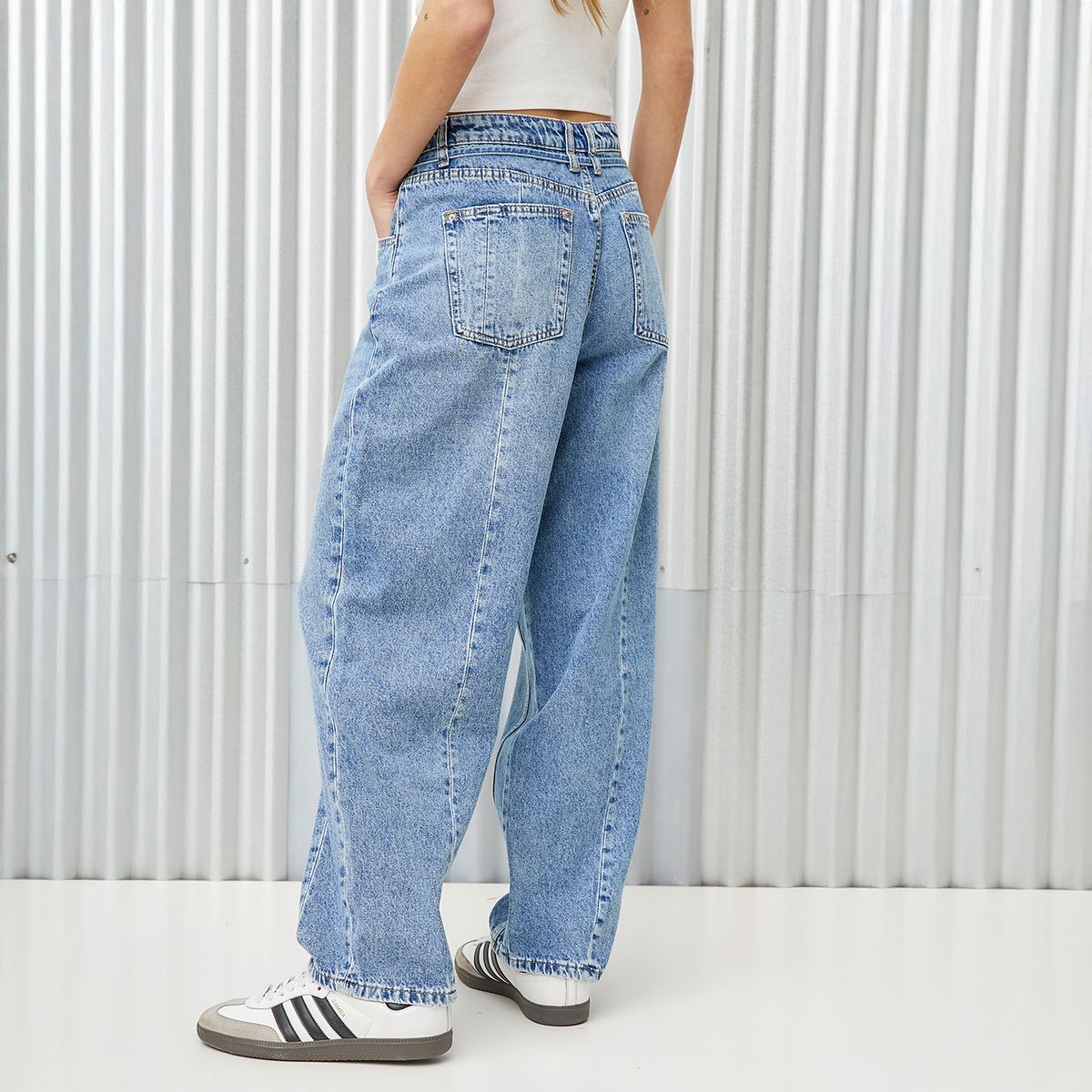 AMERICANINO - Jeans Baggy Tiro Bajo Mujer Americanino