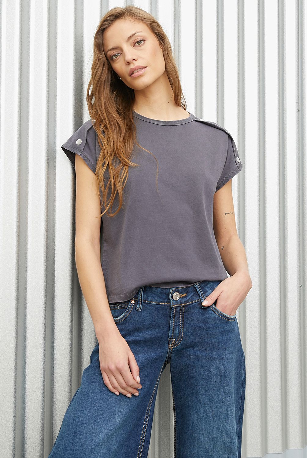 AMERICANINO - Polera Manga Corta Algodón Mujer Americanino