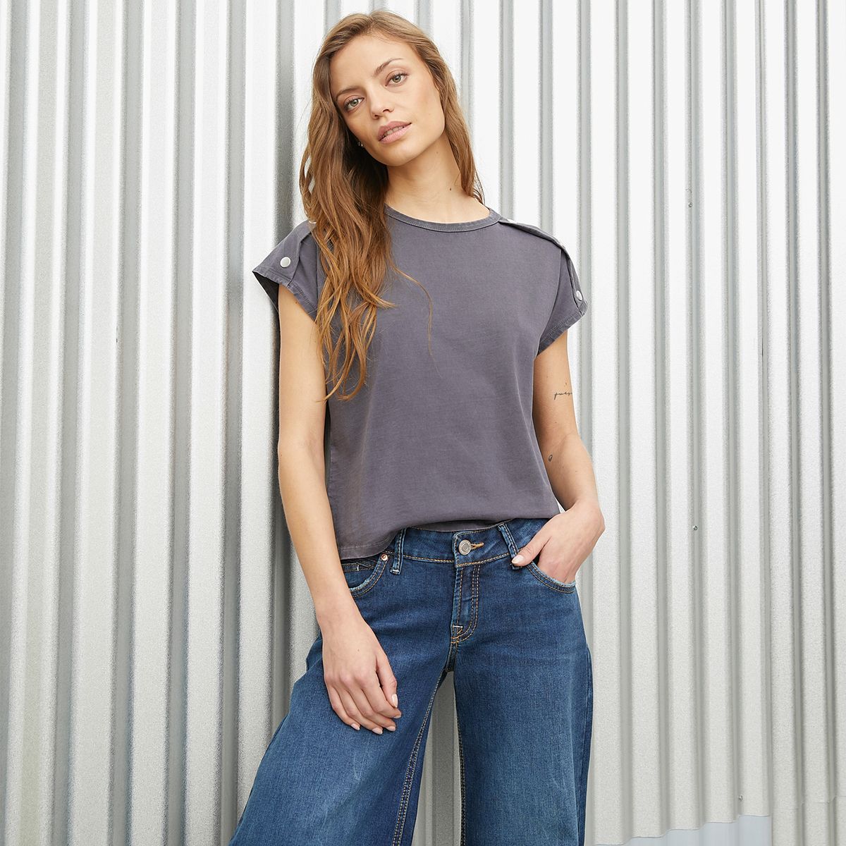 AMERICANINO - Polera Manga Corta Algodón Mujer Americanino