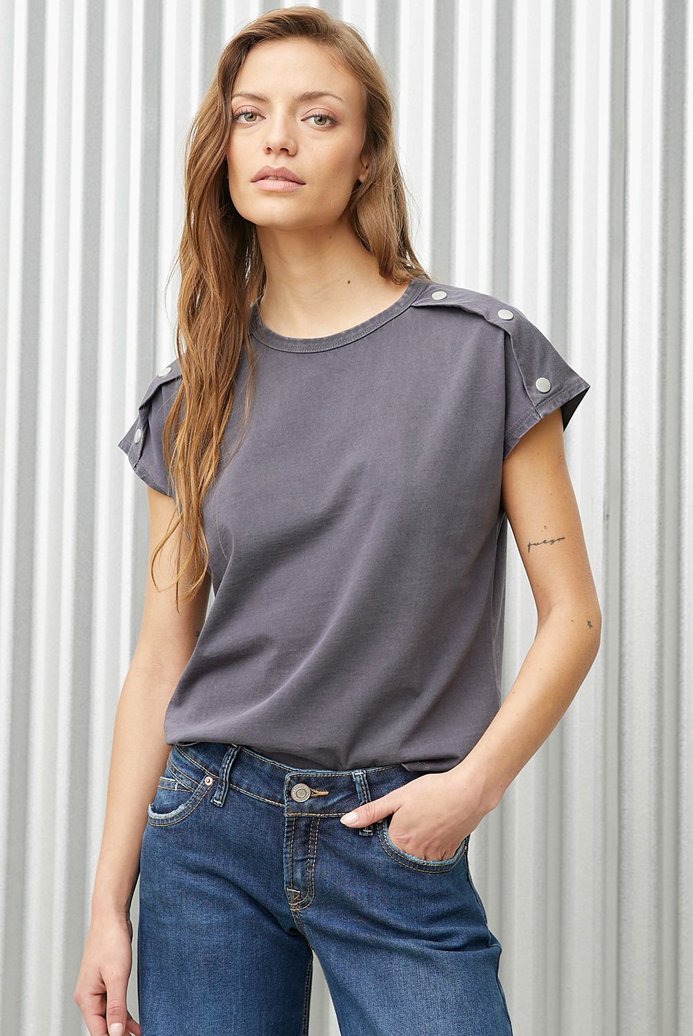 AMERICANINO - Polera Manga Corta Algodón Mujer Americanino