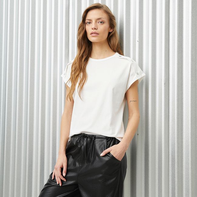 AMERICANINO - Polera Manga Corta Algodón Mujer Americanino