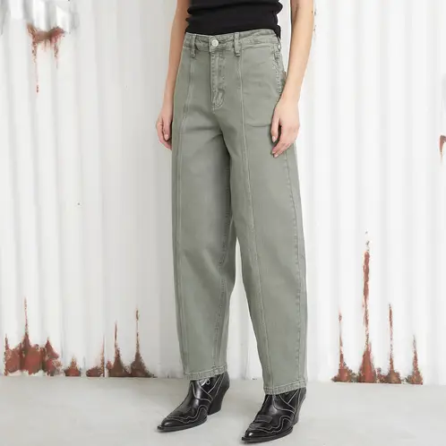 AMERICANINO - Pantalón Baggy Tiro Medio Mujer